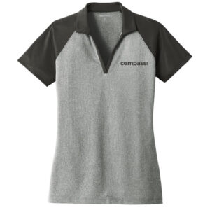 Sport-Tek Ladies PosiCharge RacerMesh Raglan Heather Block Polo