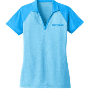 Sport-Tek Ladies PosiCharge RacerMesh Raglan Heather Block Polo