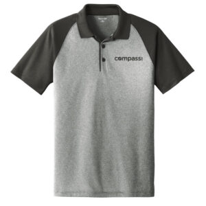 Sport-Tek PosiCharge RacerMesh Raglan Heather Block Polo