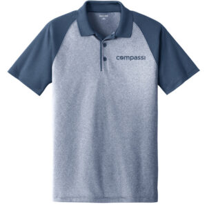 Sport-Tek PosiCharge RacerMesh Raglan Heather Block Polo