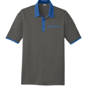 Sport-Tek Heather Contender Contrast Polo